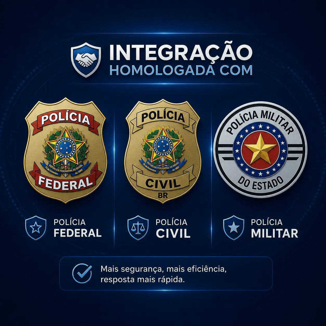 Selo Integração Homologada Polícias